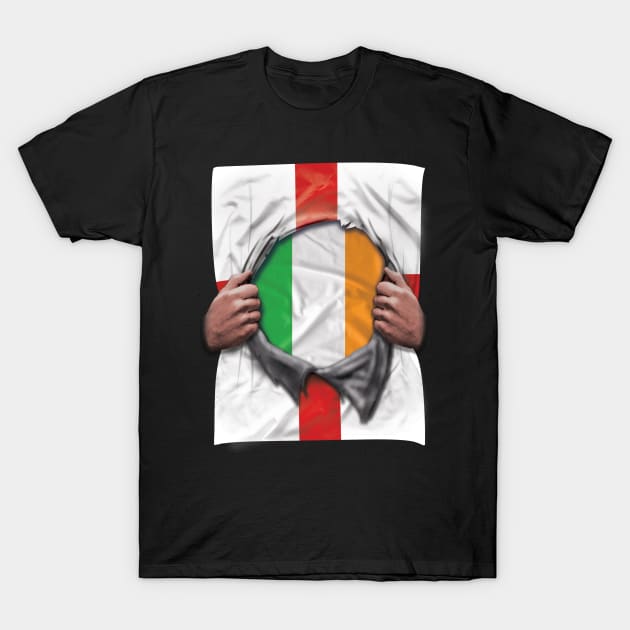 Ireland Flag English Flag Ripped - Gift for Irish From Ireland T-Shirt by Country Flags